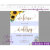 Sunflowers welcome sign template,wedding welcome sign,(143)